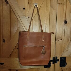 Szone Cowhide Leather Tote Bag